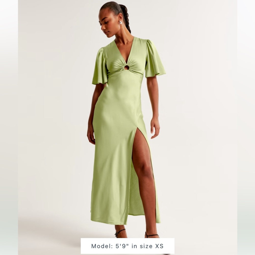 A&F angel sleeve maxi dress